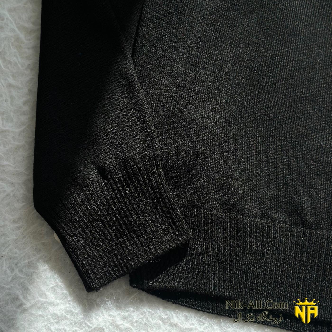 یقه اسکی مردانه مشکی 