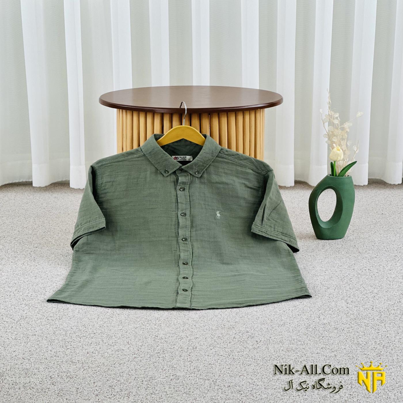 پیراهن مردانه سبز