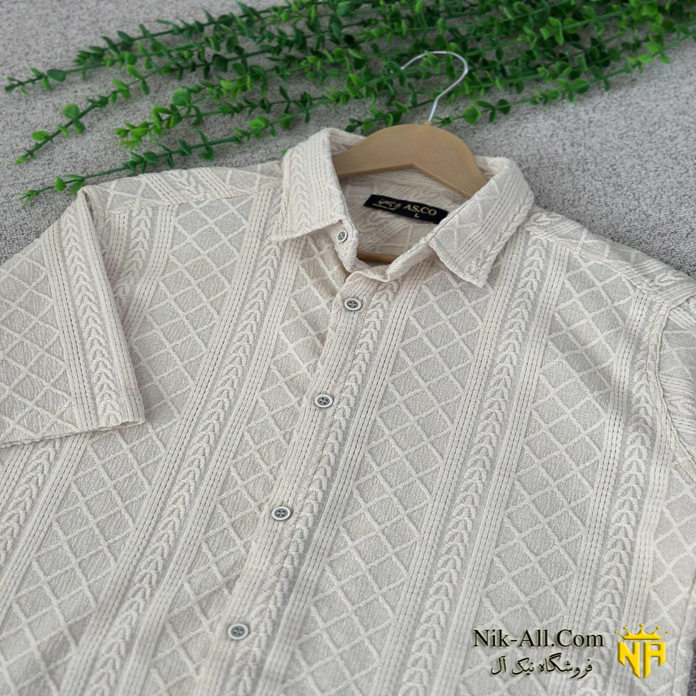 پیراهن مراکشی کوتاه کرم