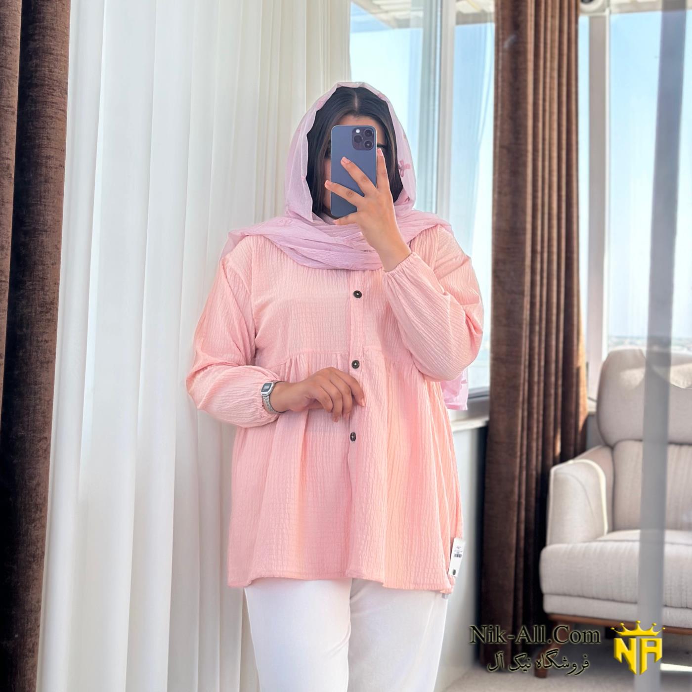 شومیز اطلس سایز 2