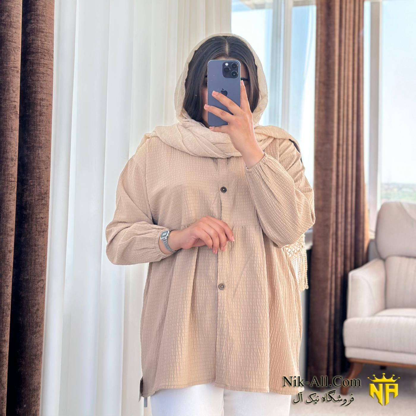 شومیز اطلس سایز 2