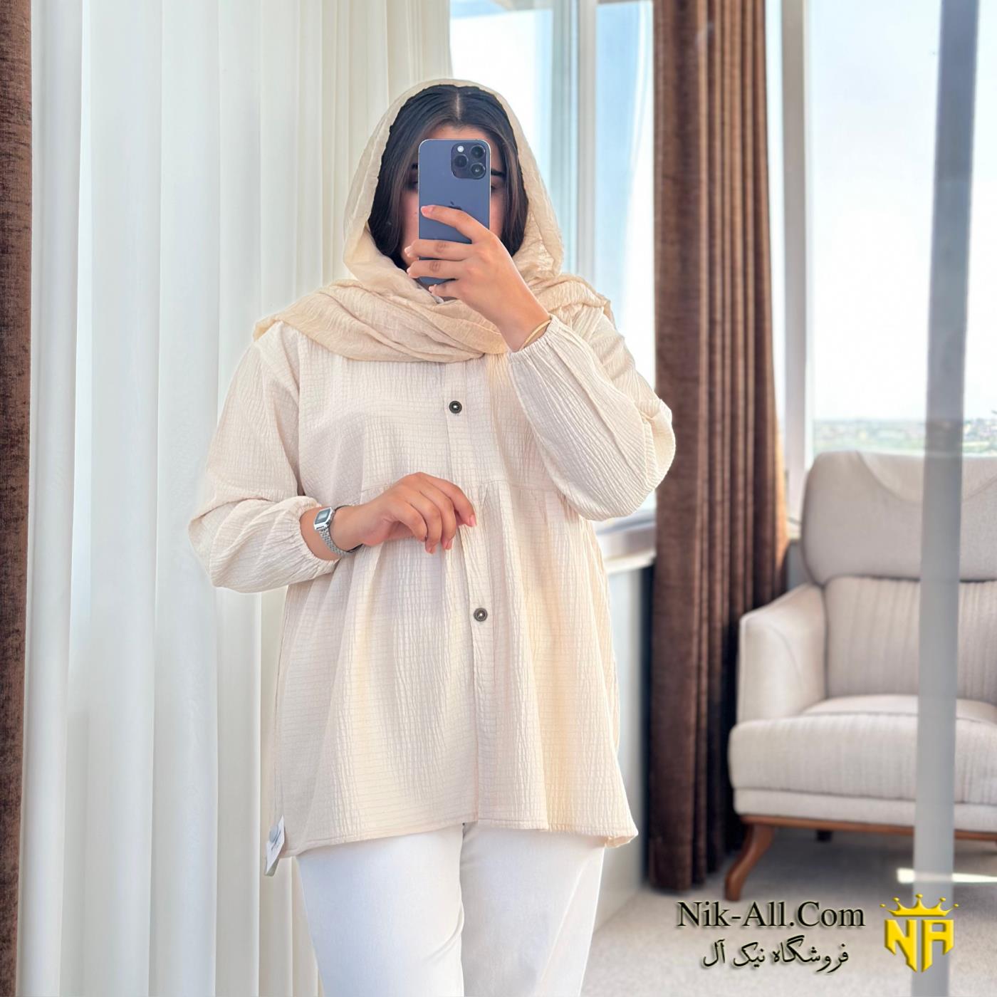 شومیز اطلس سایز 2