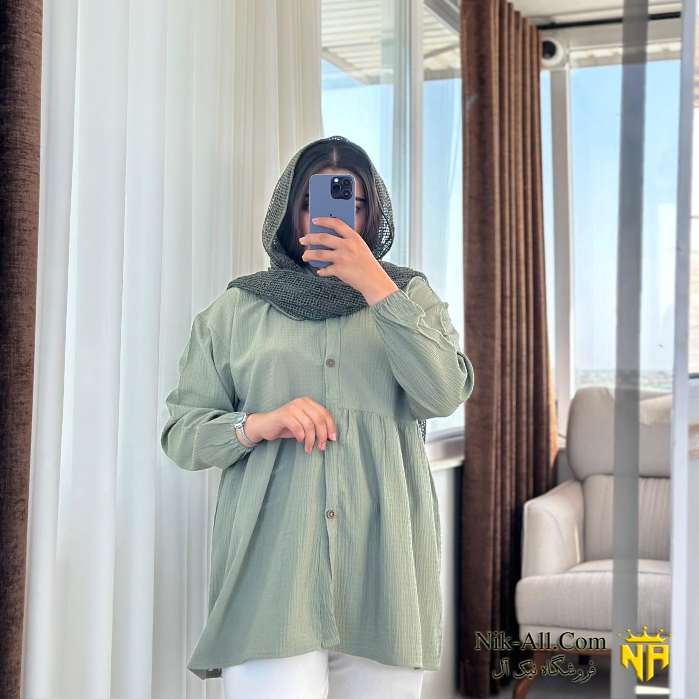 شومیز اطلس سایز 2