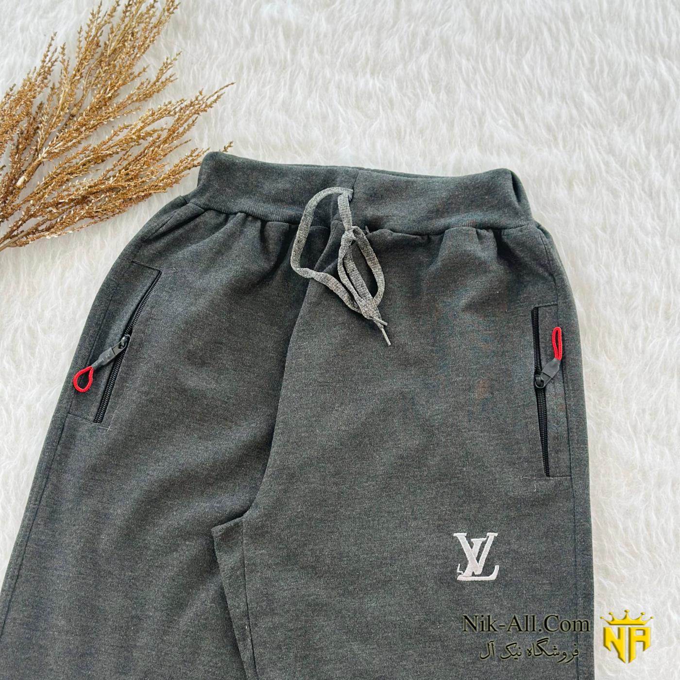 شلوار دمپا ساده LV توسی تیره 