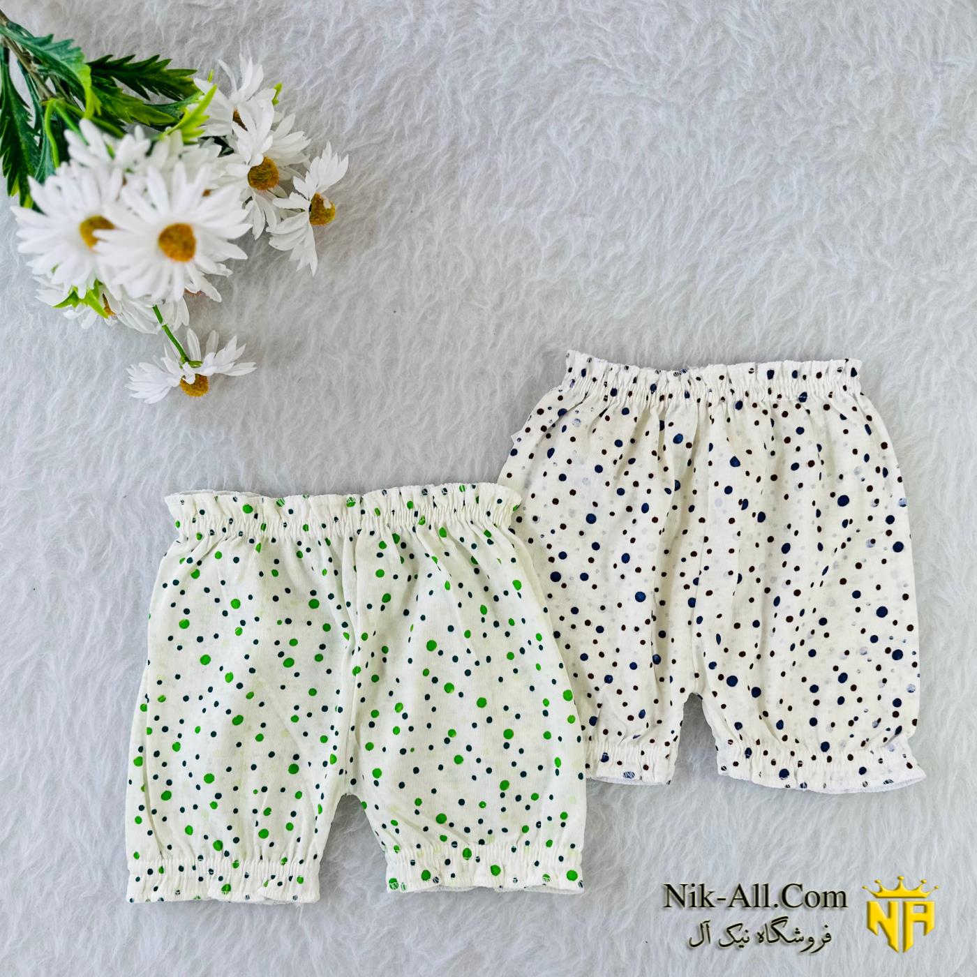 شورت دخترانه پادار توپی L