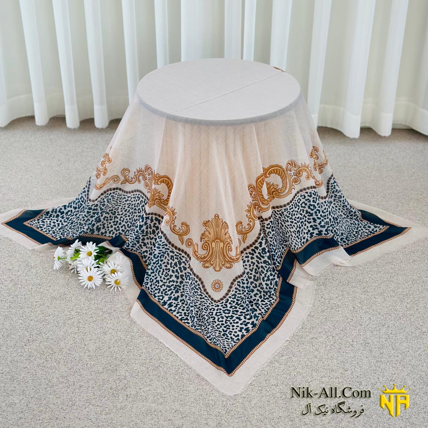 روسری ابریشمی چنل پلنگی 