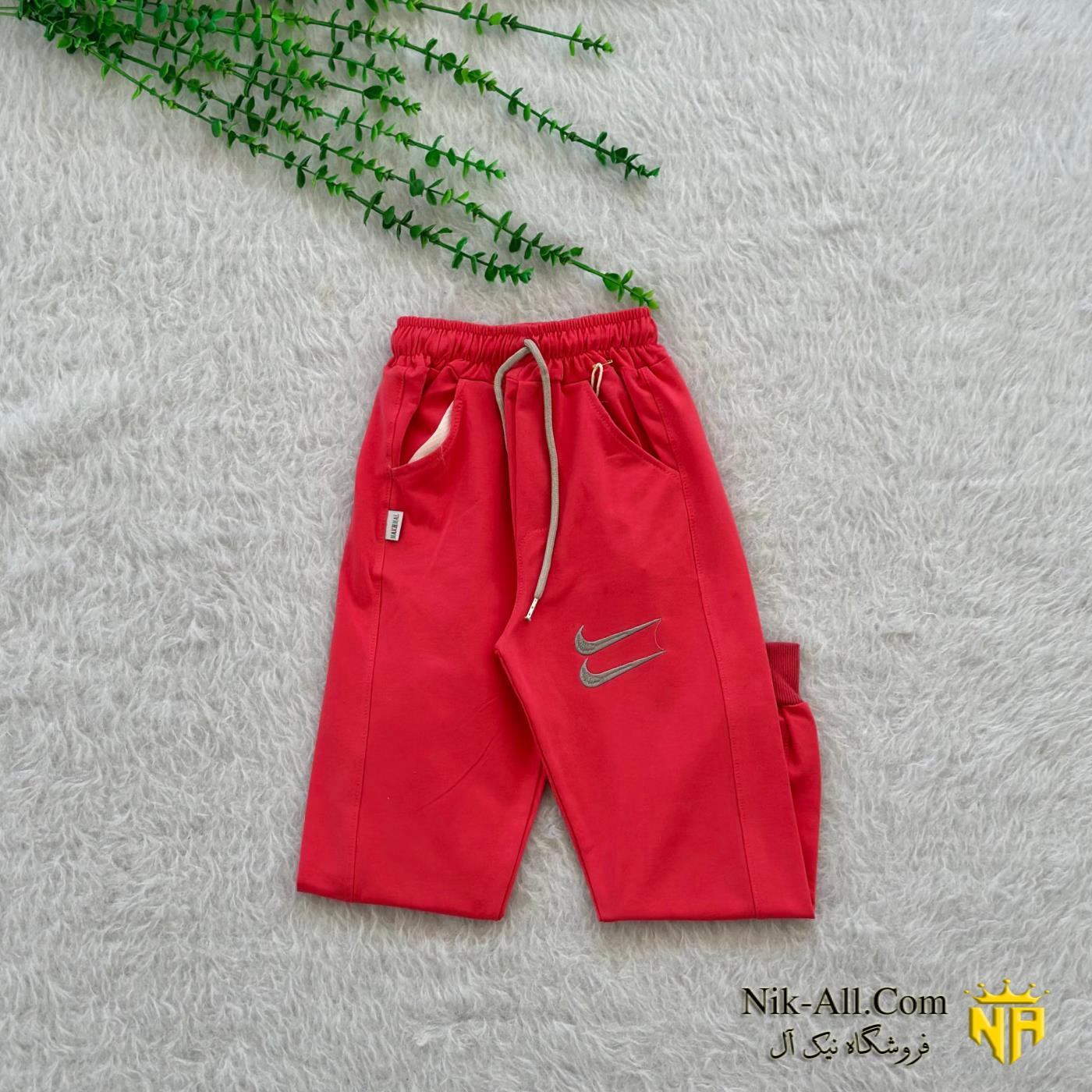 شلوارک نایک پنبه صورتی 