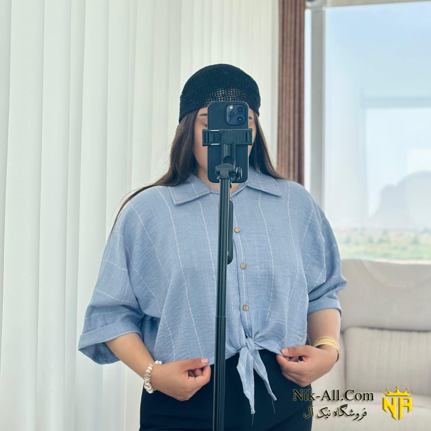 شومیز گره ای دیپلمات لمه