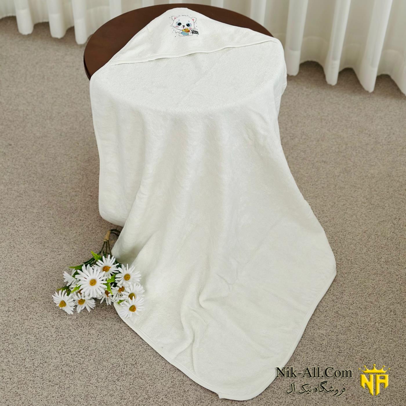 حوله نوزادی طرح گربه 