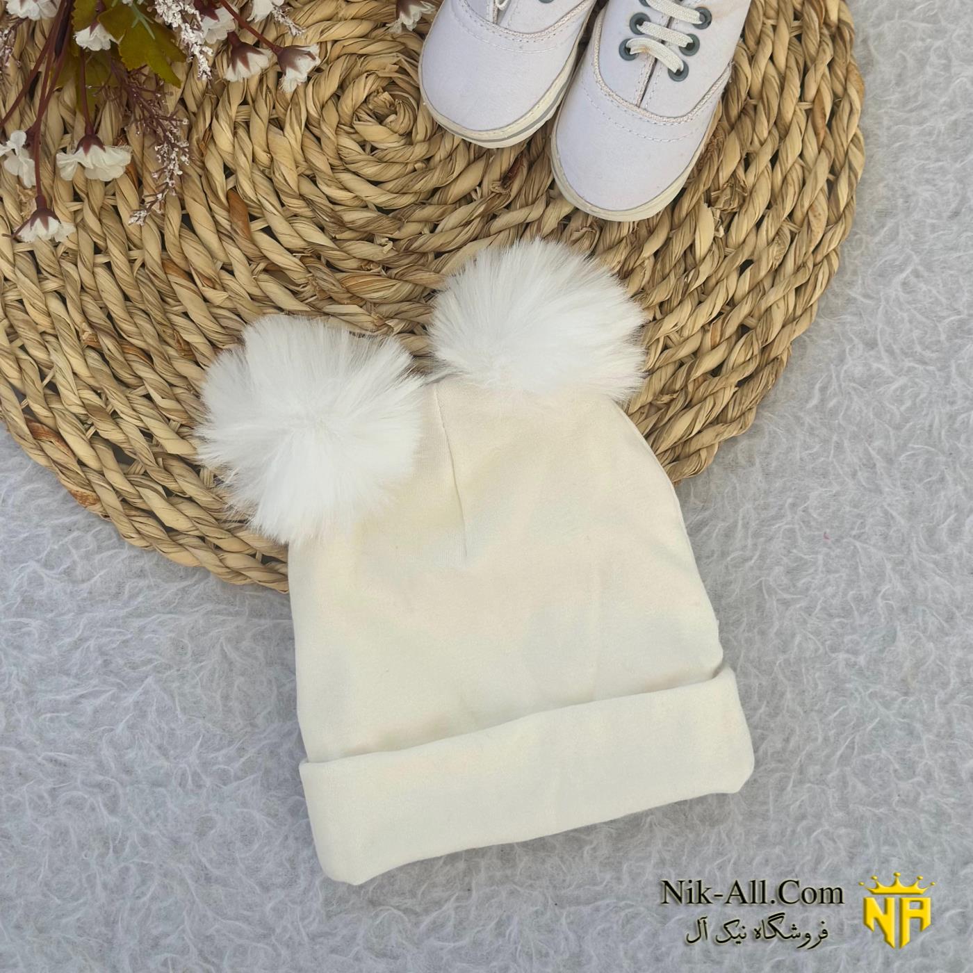 کلاه پوم دار بچگانه 