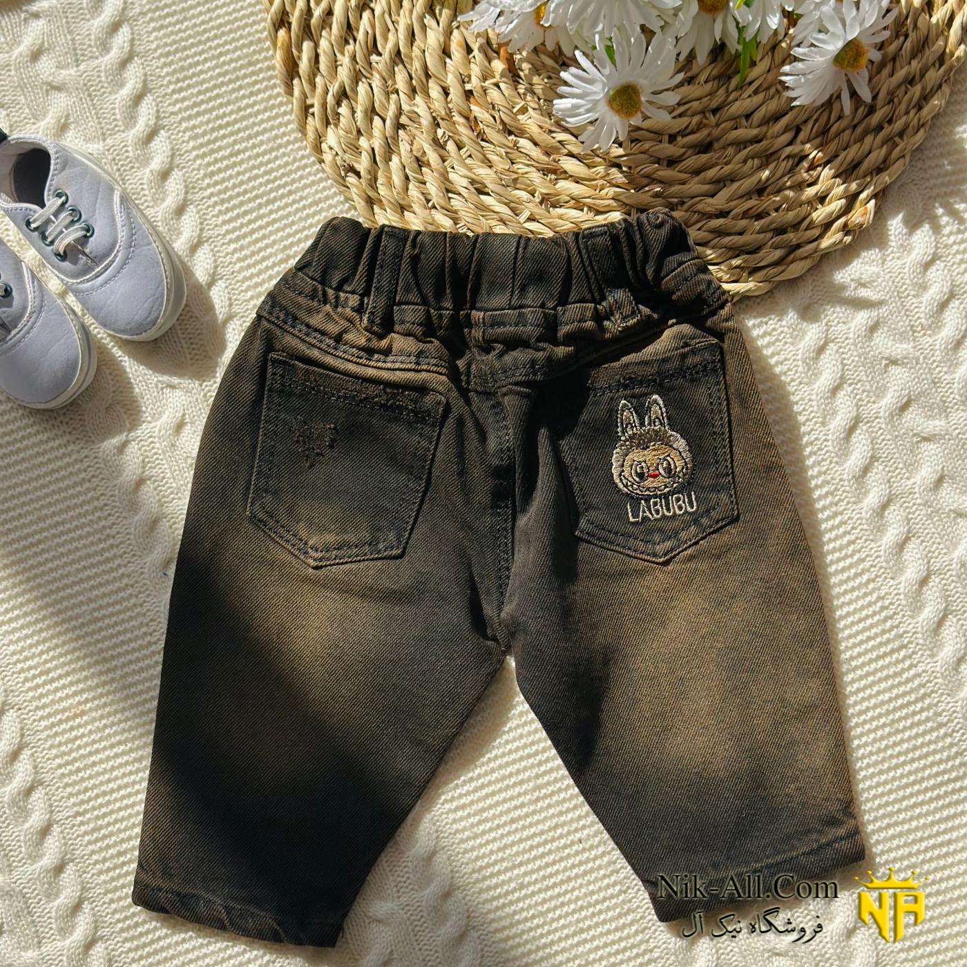 2265 شلوار نقلی لبوبو قهوه ای 