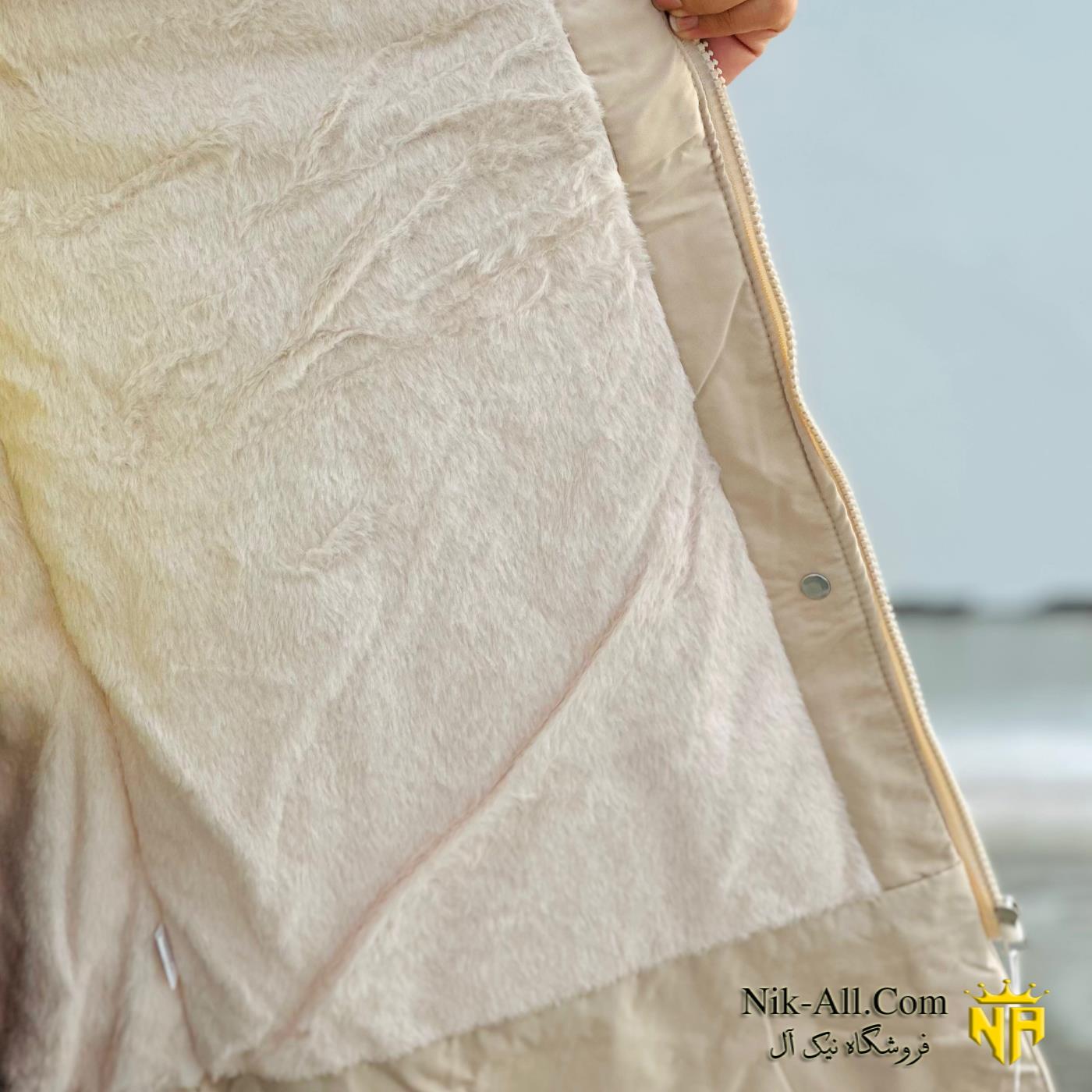 کاپشن زنانه نخودی خارجی 