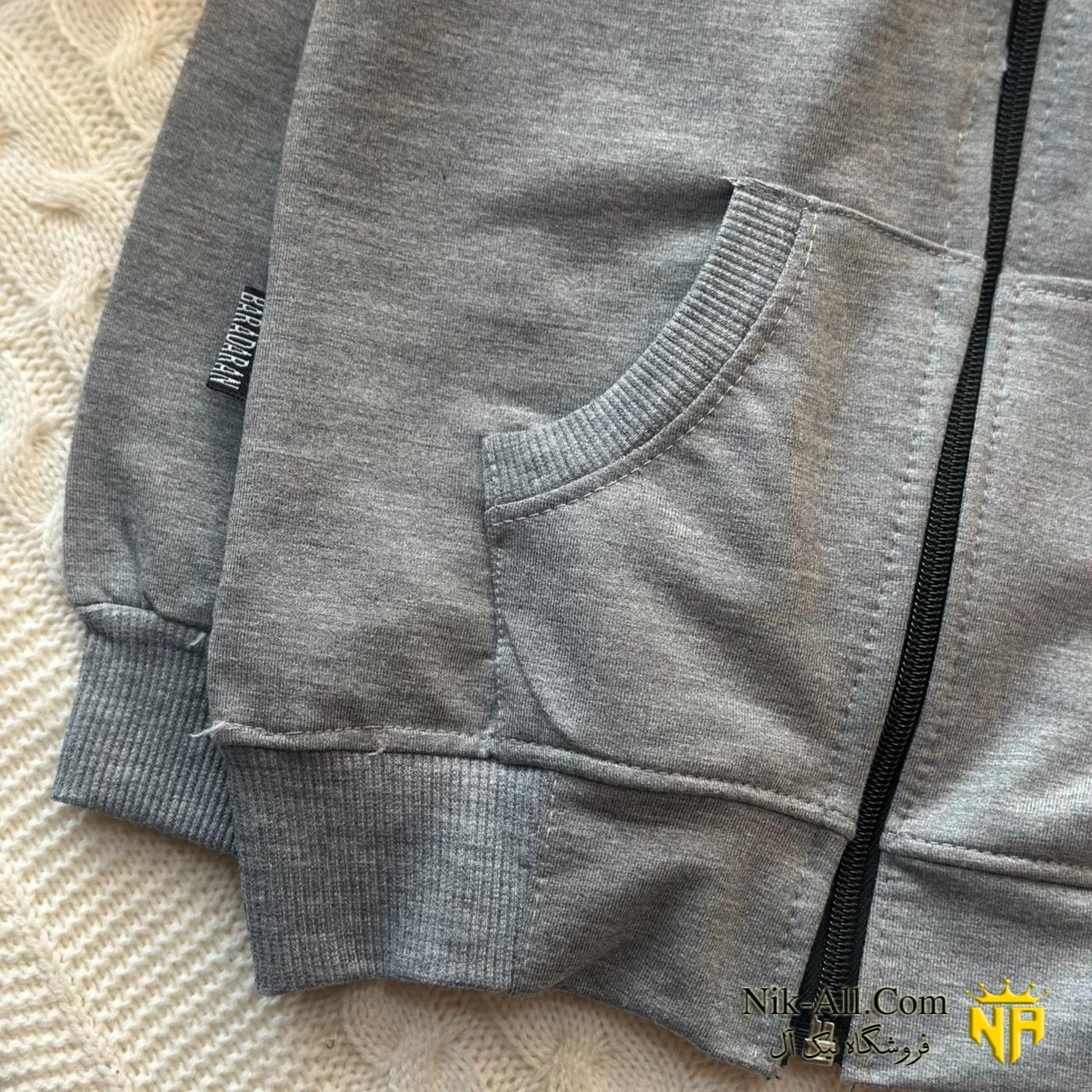 سوئیشرت زیپ دار توسی