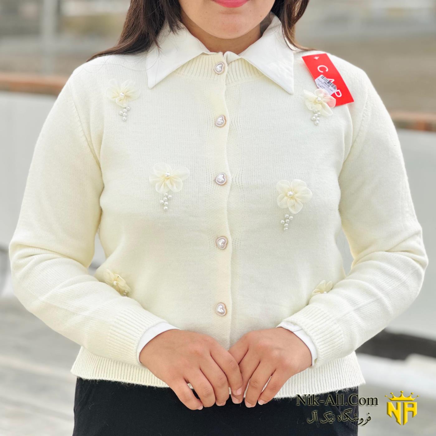 ژاکت زنانه طرح گل