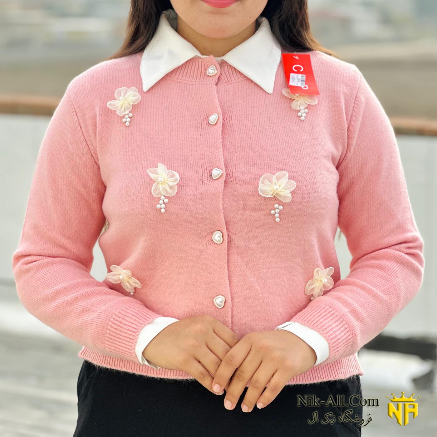 ژاکت زنانه طرح گل