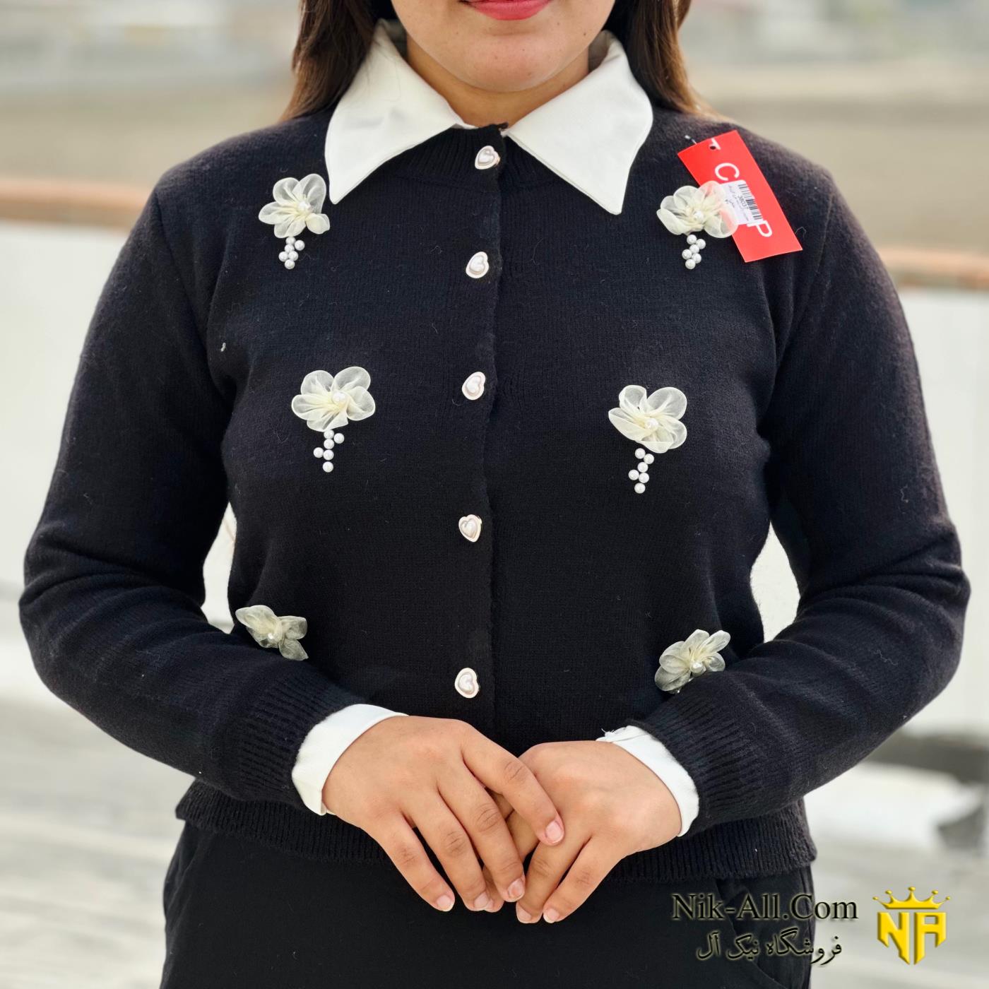 ژاکت زنانه طرح گل