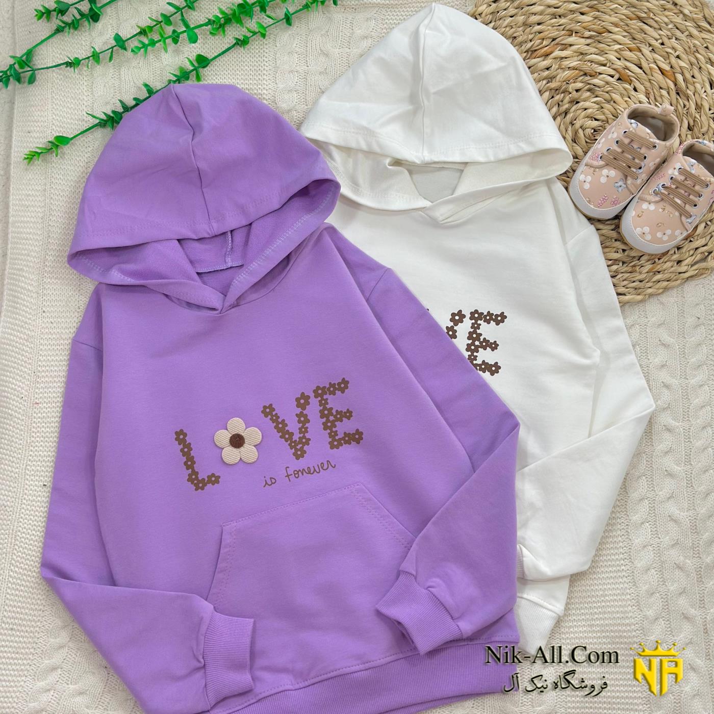 هودی LOVE  دخترانه سایز 45