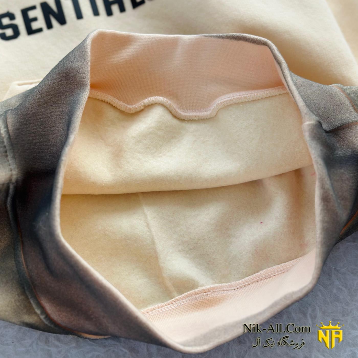 هودی اسپرت چاپ برجسته کرمی