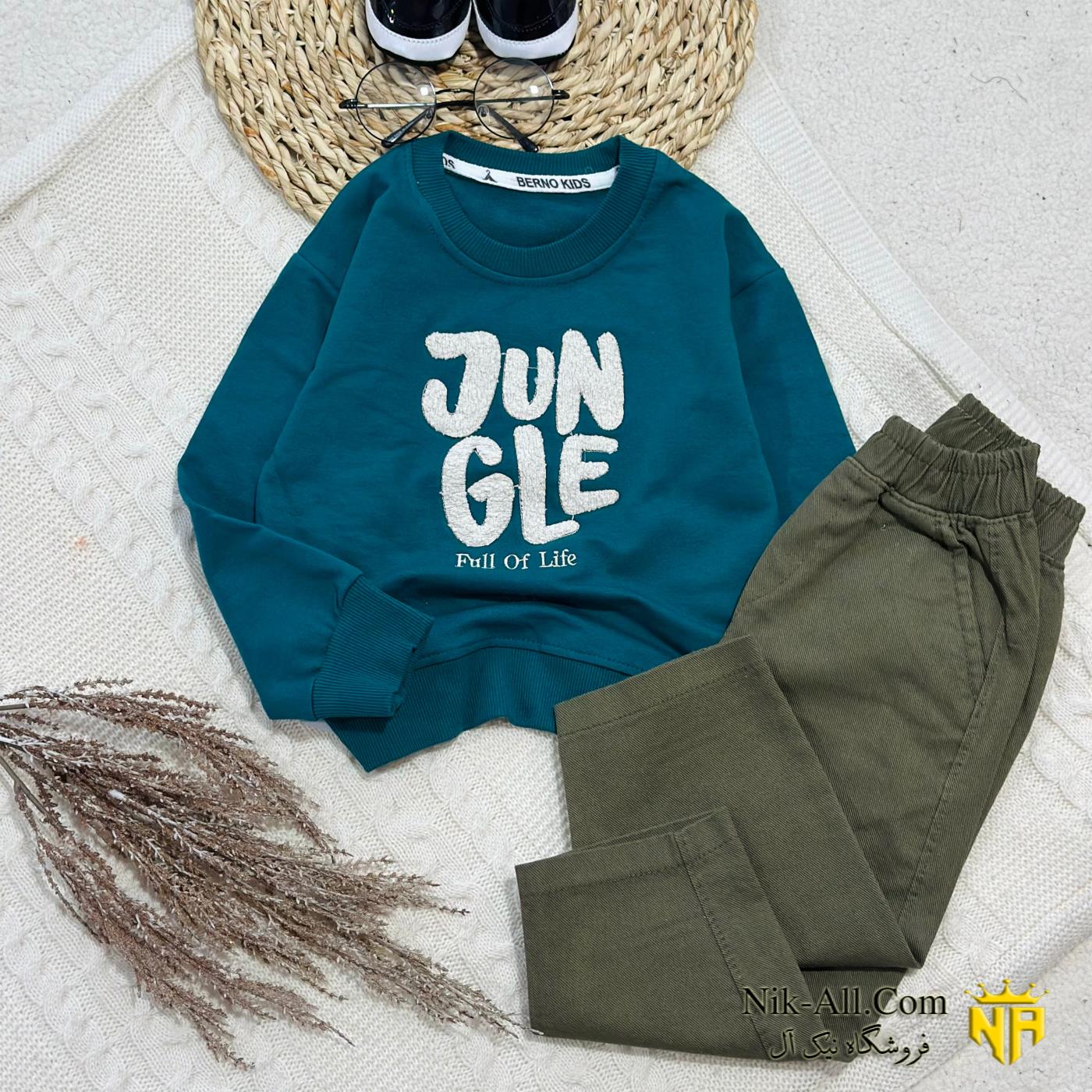 ست کتان گلدوزی لاتین سایز 45